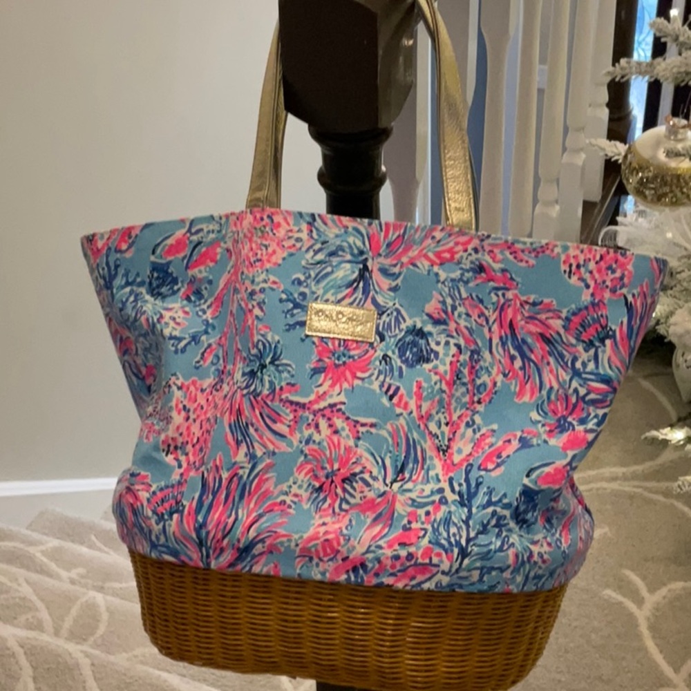 Lilly Pulitzer Beach Basket Tote